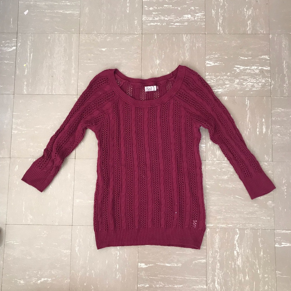 Burgundy Sweater
